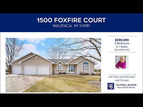 1500 FOXFIRE Court, Waupaca, WI home video tour