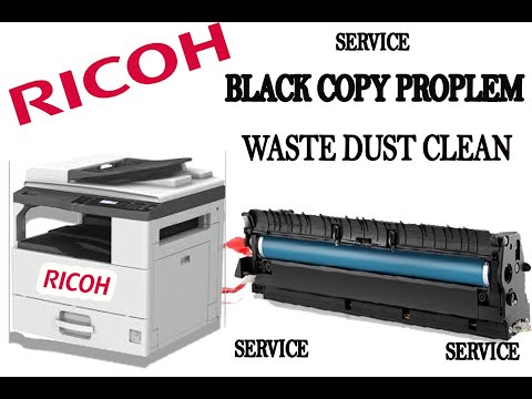 RICOH Mp2001l|Mp2000|Mp2000le|Mp2000l2|MP1600|Mp2014 | Black copy |drum blade change | mc dust Clean