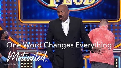 One Word Changes Everything | Motivational Talks With Steve Harvey