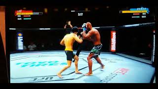 Justin Playing some Ufc game For xbox