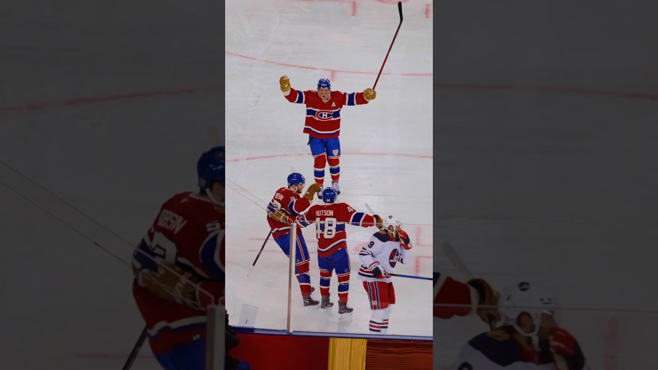 Lane Hutson opens scoring at Heritage Classic #NHL #Shorts