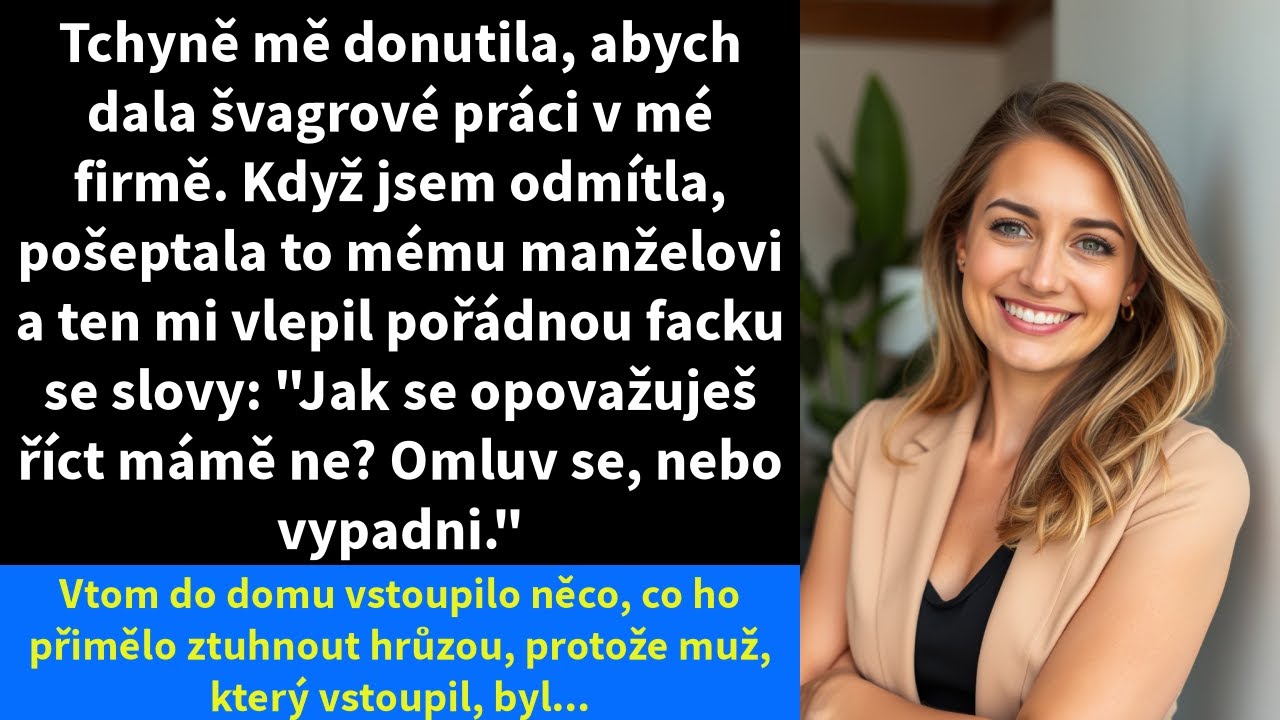 Tchyně mě donutila, abych dala švagrové práci v mé firmě. Když jsem odmítla,
