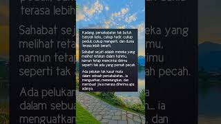 Sahabat Sejati #katakatabijak #katabijakpersahabatan #katabijakpenuhmakna