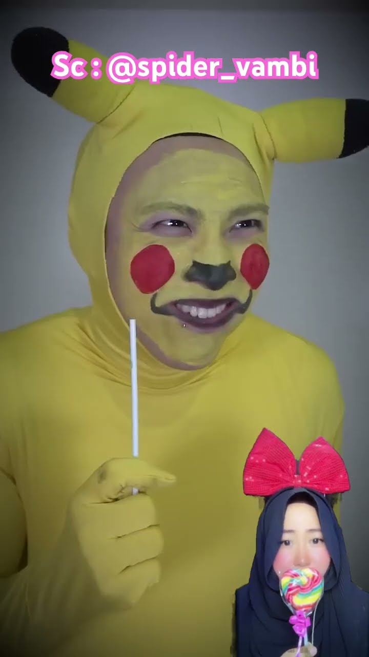 PIKA SUKA SEKALI SAMA DONAT ⁉️? @spider_vambi #shorts #funny #dubbing