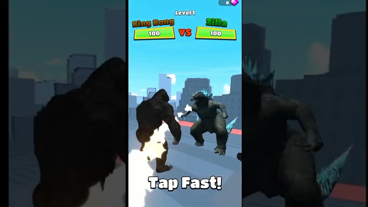 Kaiju Run game level 1 