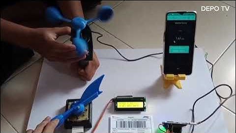 Paket Sensor Weather Station IoT Sensor Anemometer Sensor Arah Angin LCD 16x2 hub WA 085646399200
