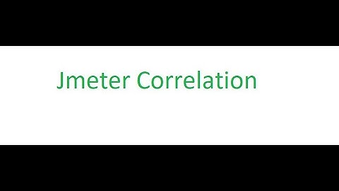 Jmeter Correlation