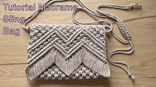 Tutorial Macrame Sling Bag