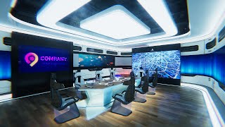 Sci Fi Conference Room 02 Walk through