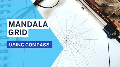 How to draw a mandala grid without using protector| Basic step by step tutorial for beginners