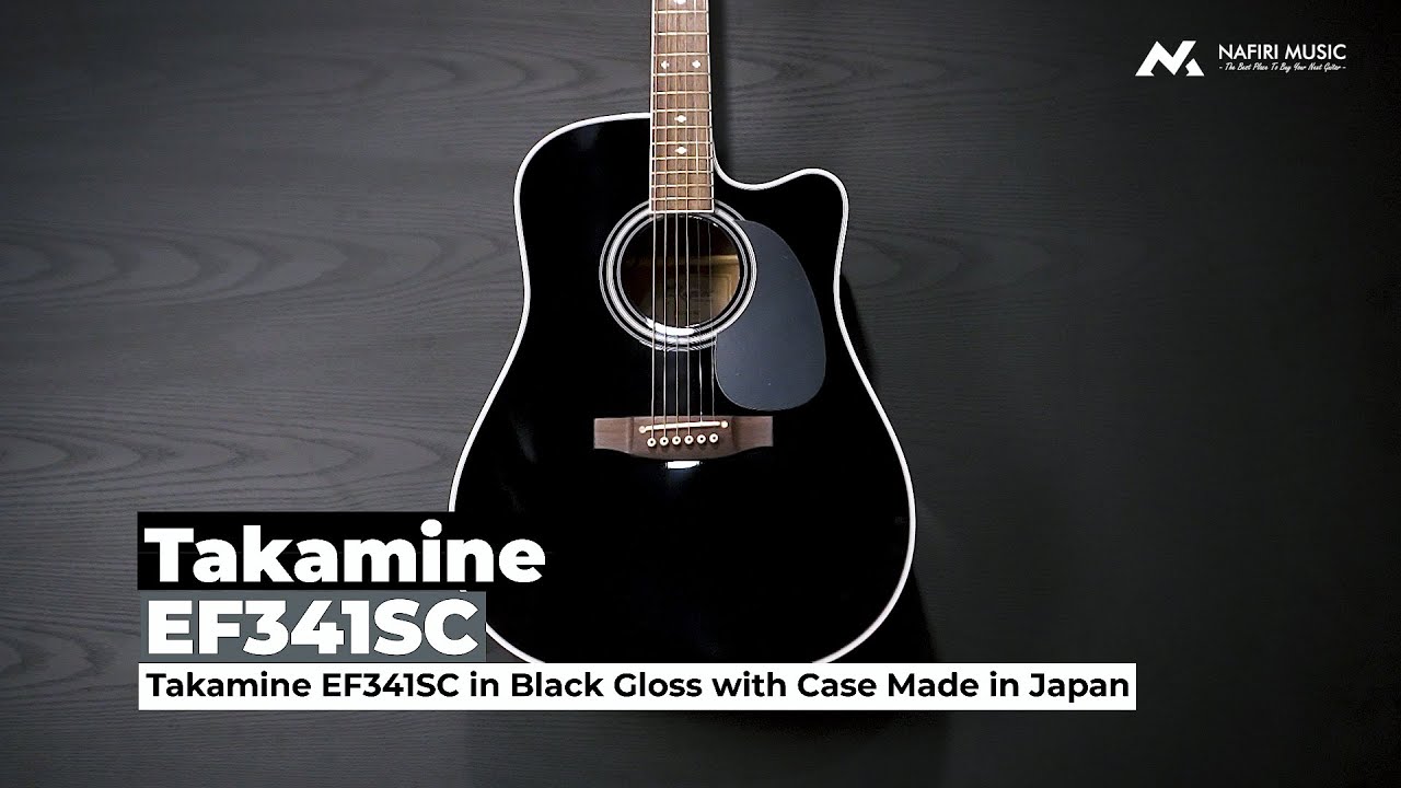 The Precision Quality Instruments Over Five Decades - Takamine EF341SC  Black Gloss Made inJapan