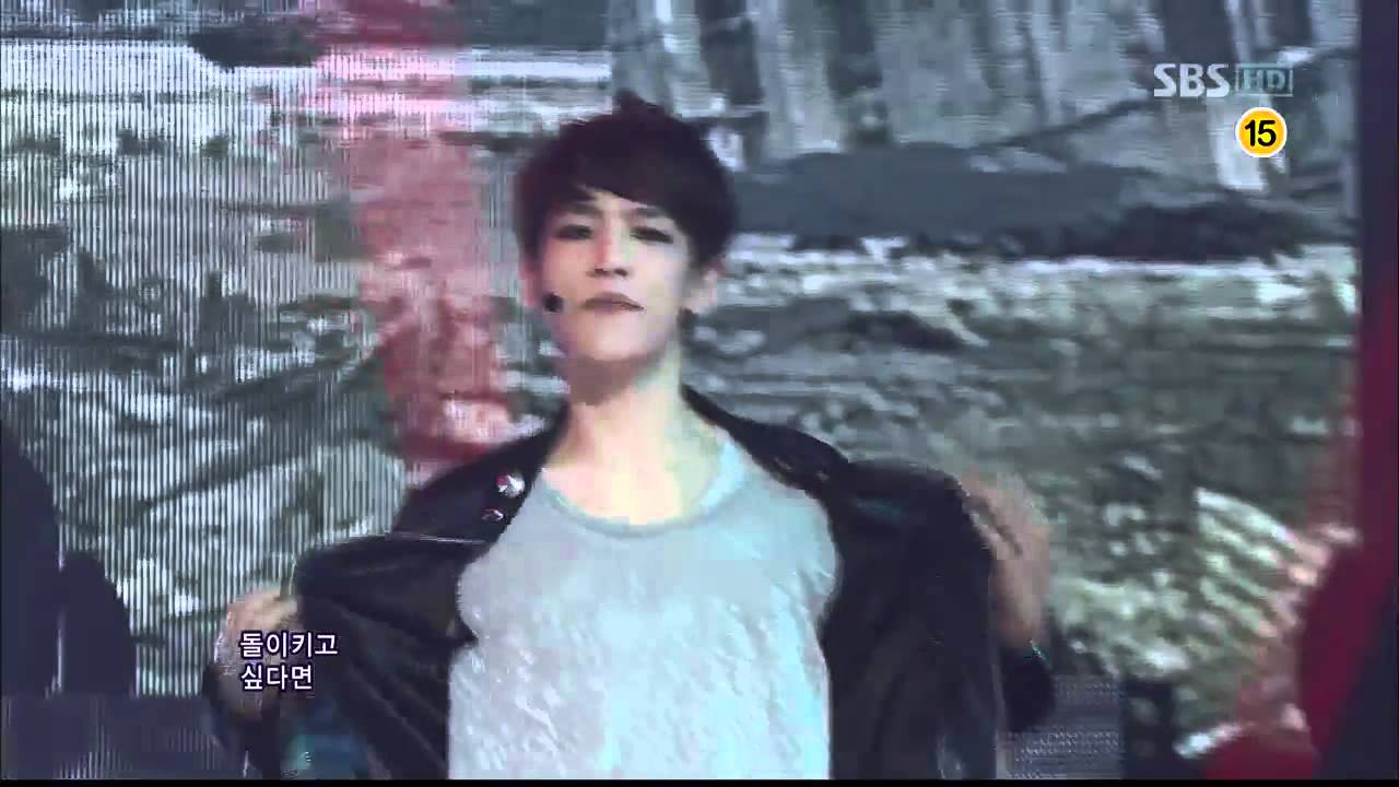 EXO-K [MAMA] @SBS Inkigayo Популярная песня 20120415