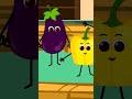 Ten Little Vegetables #trending #shorts #explore #nurseryrhymes  #cartoon #kidssong