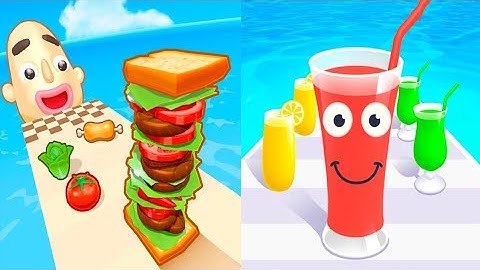 Sandwich Runner VS Juice Run - All Levels SpeedRun Gameplay Android iOS Ep1