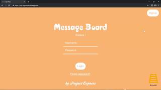 Message Board Web Application