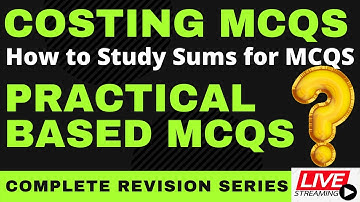 Costing Practical Based MCQS | Costing MCQS SEM V | Important Costing MCQS