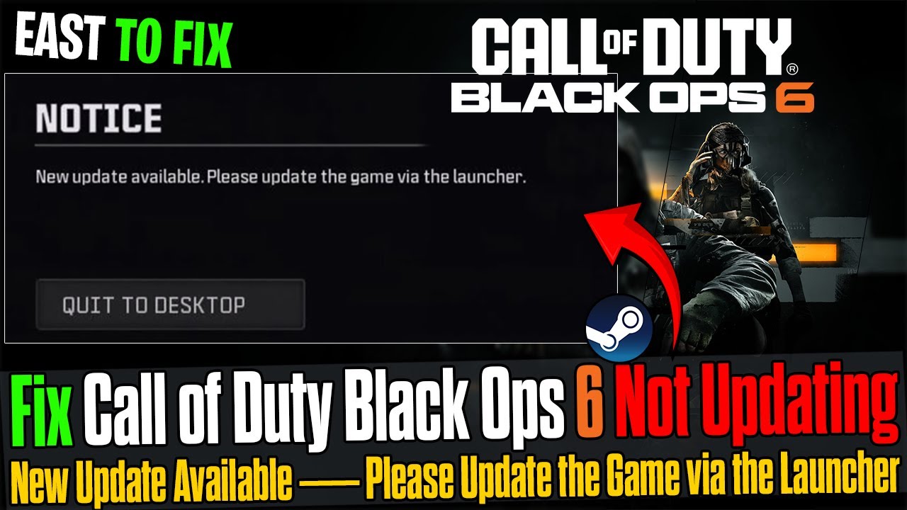 💻 How to Fix COD: Black Ops 6 Update Error (New Update Available ...