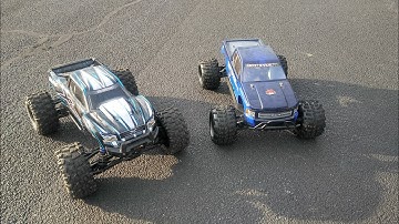 Traxxas Xmaxx 8s vs Redcat Rampage XT-E