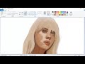 Dibujando a Billie Eilish en Paint  sin hack