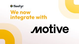 Fleetyr Integration with Motive