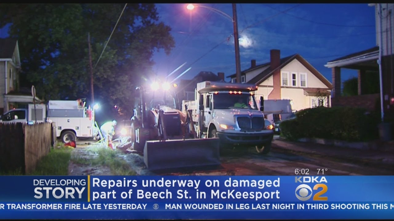 Broken Line Knocks Out Water Service To Homes In McKeesport