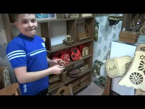 قص الخشب على الليزر وصناعة زينة من الخشب بكل حرفية تركيا   