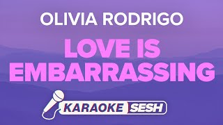 Olivia Rodrigo - love is embarrassing (Karaoke Version) Resimi