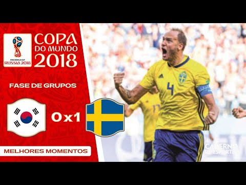 CORÉIA DO SUL 0 X 1 SUÉCIA - COPA 2018 - 1ª RODADA FASE DE GRUPOS