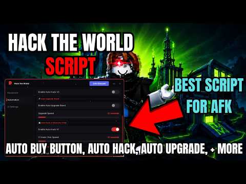 [ NEW ] Roblox Hack The World OP Script | Auto Hack, Auto Buy Button, Auto Upgrade Auto Deal, + More