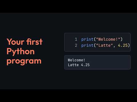 Python print Statement for Beginners: Your First Program (Code Along)