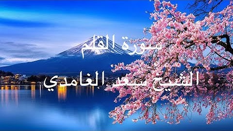 سورة القلم الشيخ سعد الغامدي (بدون إعلانات )