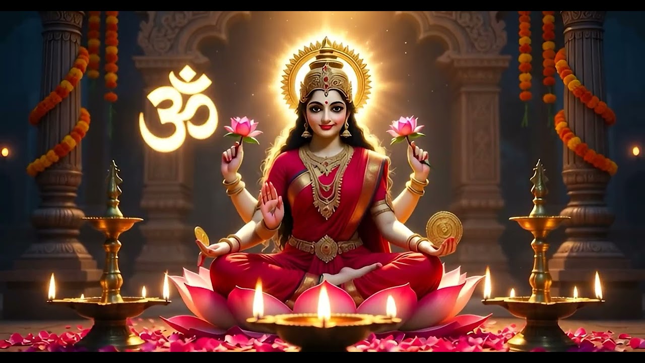 💰 Om Jai Lakshmi Mata Aarti with Lyrics | ॐ जय लक्ष्मी माता | Laxmi Aarti