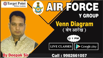 Venn Diagram (वेन आरेख) Class  02 | Reasoning by Deepak Sir | Target Point Defence Academy jaipur