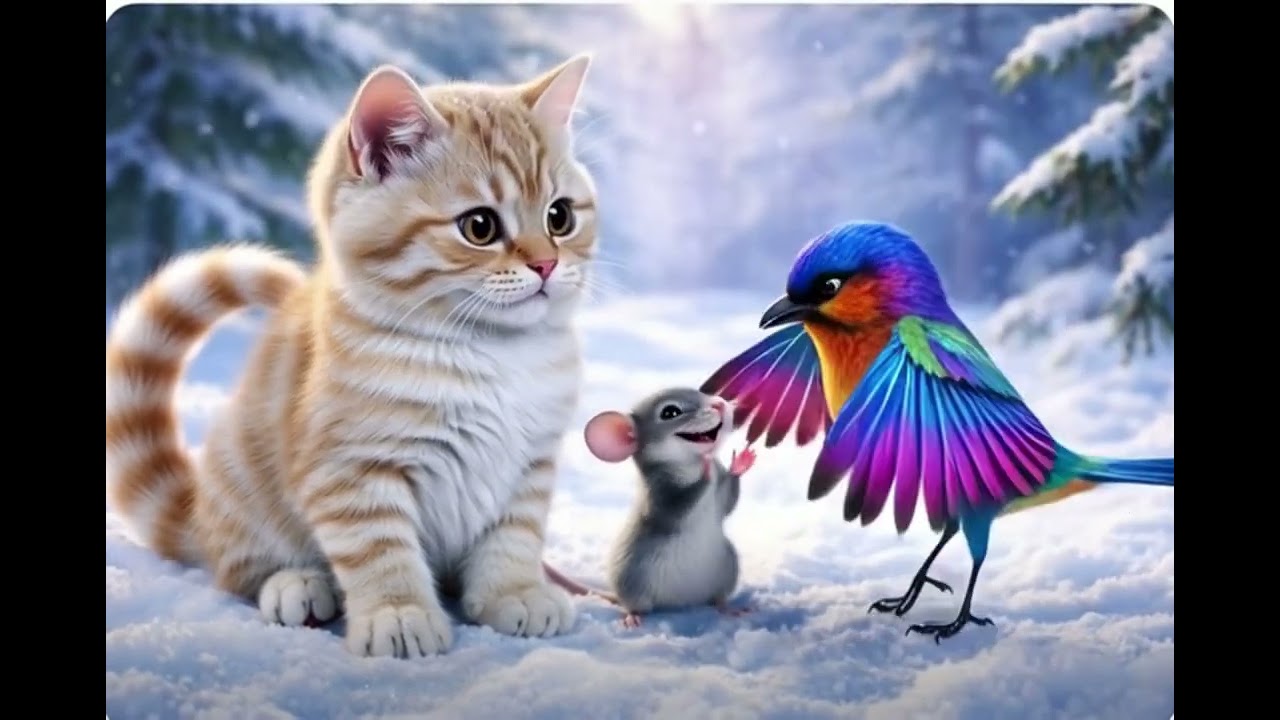 The Dancing Bird in the Snow 🐦❄️ | Funny Winter Story for Kids