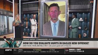 Information FIRST TAKE | Stephen A. & Irvin discuss Jalen Hurts performance in Eagles beat Commanders 24-22 Update