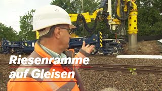 Der neue Gleisgründungszug - Ramm- und Bohrfahrzeug im Einsatz | Eisenbahn-Romantik