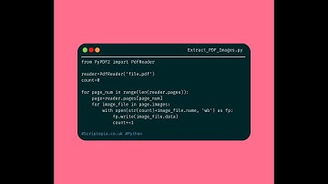 Python PyPDF2 - Extract images from PDF file
