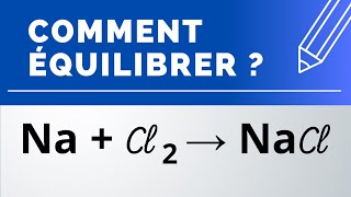 Comment équilibrer : Na + Cl2 → NaCl