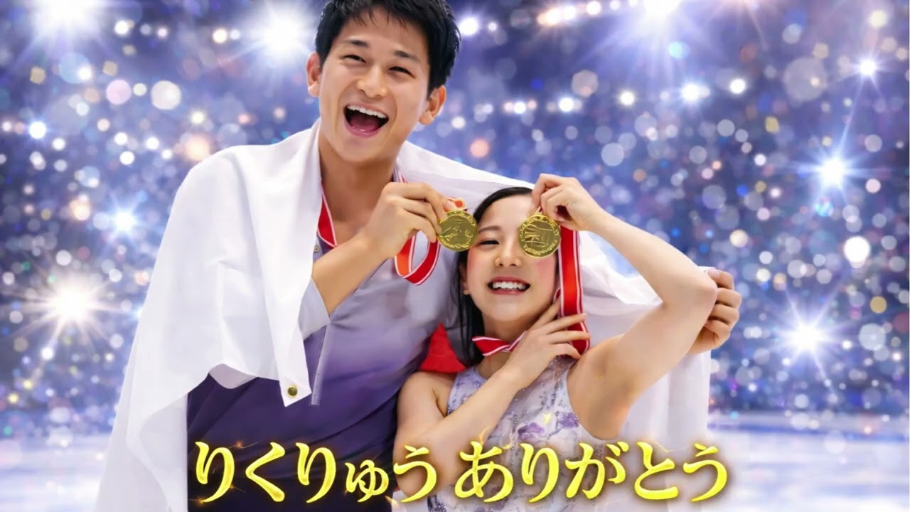 りくりゅう　金メダル　ありがとう　2026ミラノ・コルティナ冬季五輪フィギュアスケートのペア・フリー