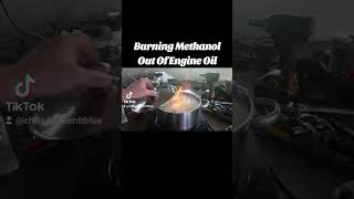 Removing the Methanol contamination from the engine oil