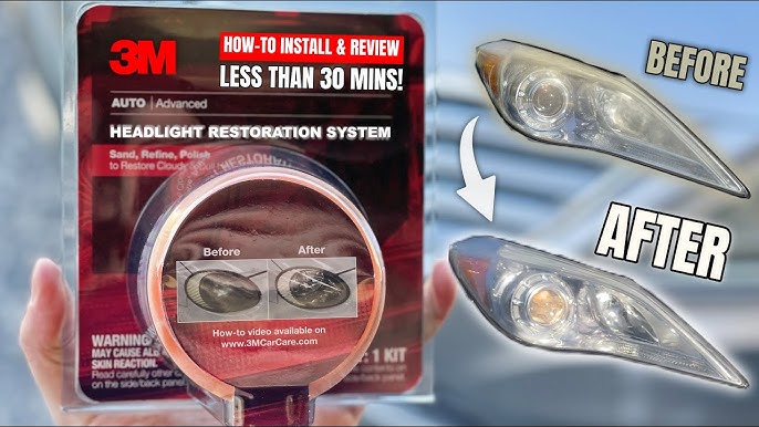  3M 39008 Headlight Lens Restoration System - Case of 4 :  Automotive