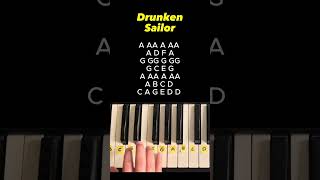 Drunken Sailor - Easy Piano (@pianosimply) #shorts