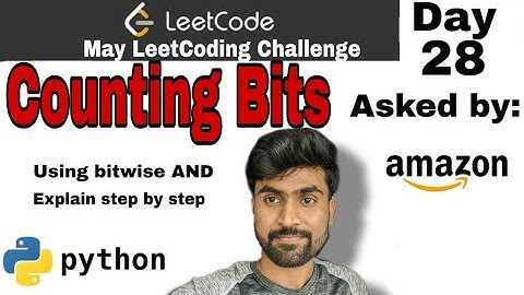 Counting bits - Amazon interview question | leetcode #338 | Python