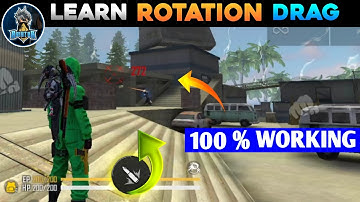Raistar Rotation Drag Trick In Free Fire | Rotation Drag Headshot Kaise Mare |  Garena Free Fire
