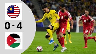 Malaysia vs Jordan 0-4 Highlights All Goal #asiancup2023