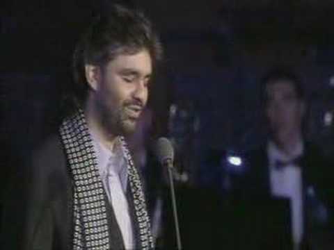 Andrea Bocelli "Con Te Partiro " Live on stage in ...