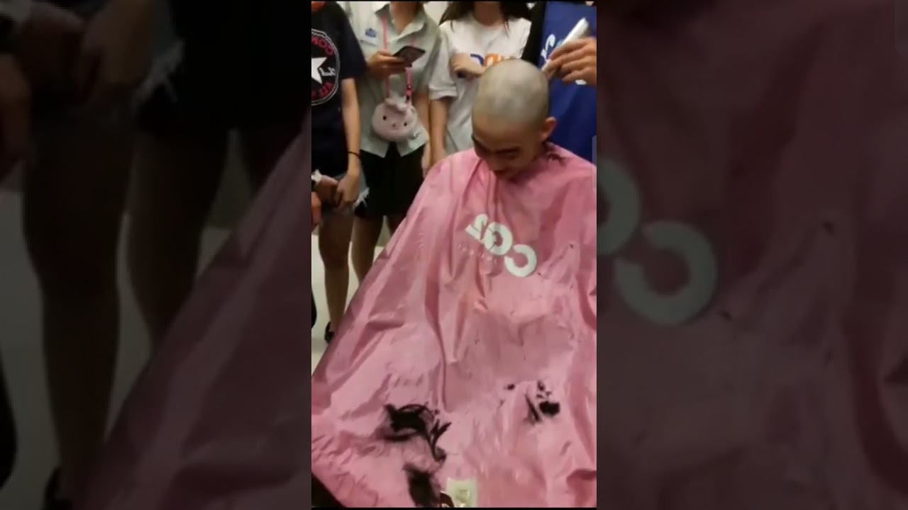 boy headshave 帅哥剃光头