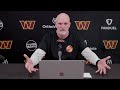 HC Dan Quinn Speaks to the Media the Day After the Loss to the Cowboys | Washington Commanders