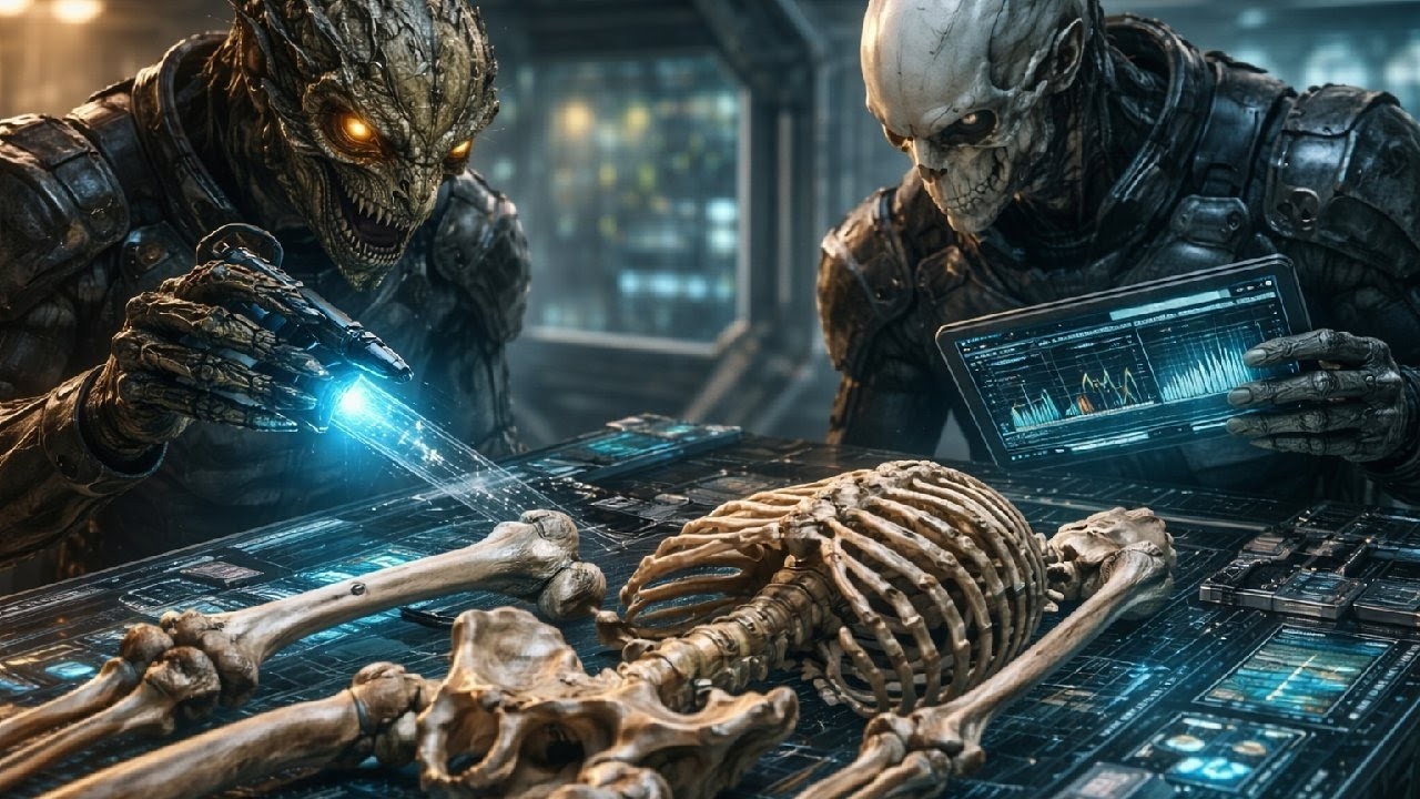 „Mimozemští biologové změřili kostru -a poté znovu překontrolovali měřítko | Akce ze sci-fi vesmíru“