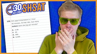 SHSAT 2024 | Test A | Problem 100 - IN 30 SECONDS OR LESS